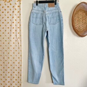 Vintage 90s Faded Glory High Rise Mom Jeans USA Made Light Wash Size 8